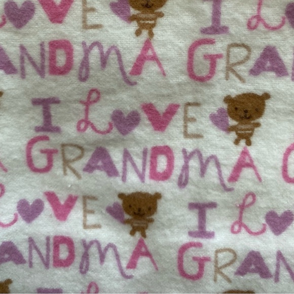 3 Homemade Burpee Cloths/Snuggle Blankets. Double sided Flannel. Pnk, Prpl, Wht. - Picture 3 of 4